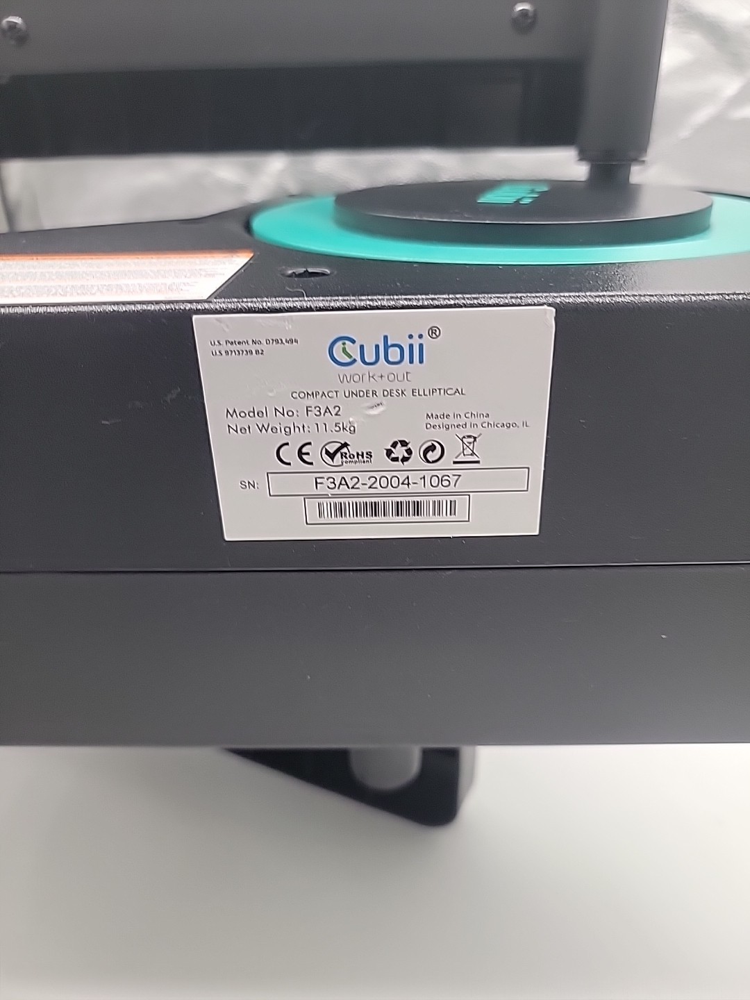 Cubii Under Desk Elliptical F3A2