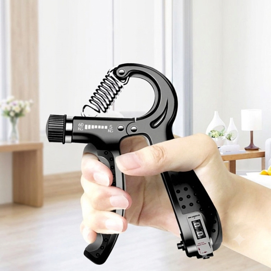 Adjustable Hand Grip Strengthener with Counter 11-132lbs Forearm Wrist Exerciser