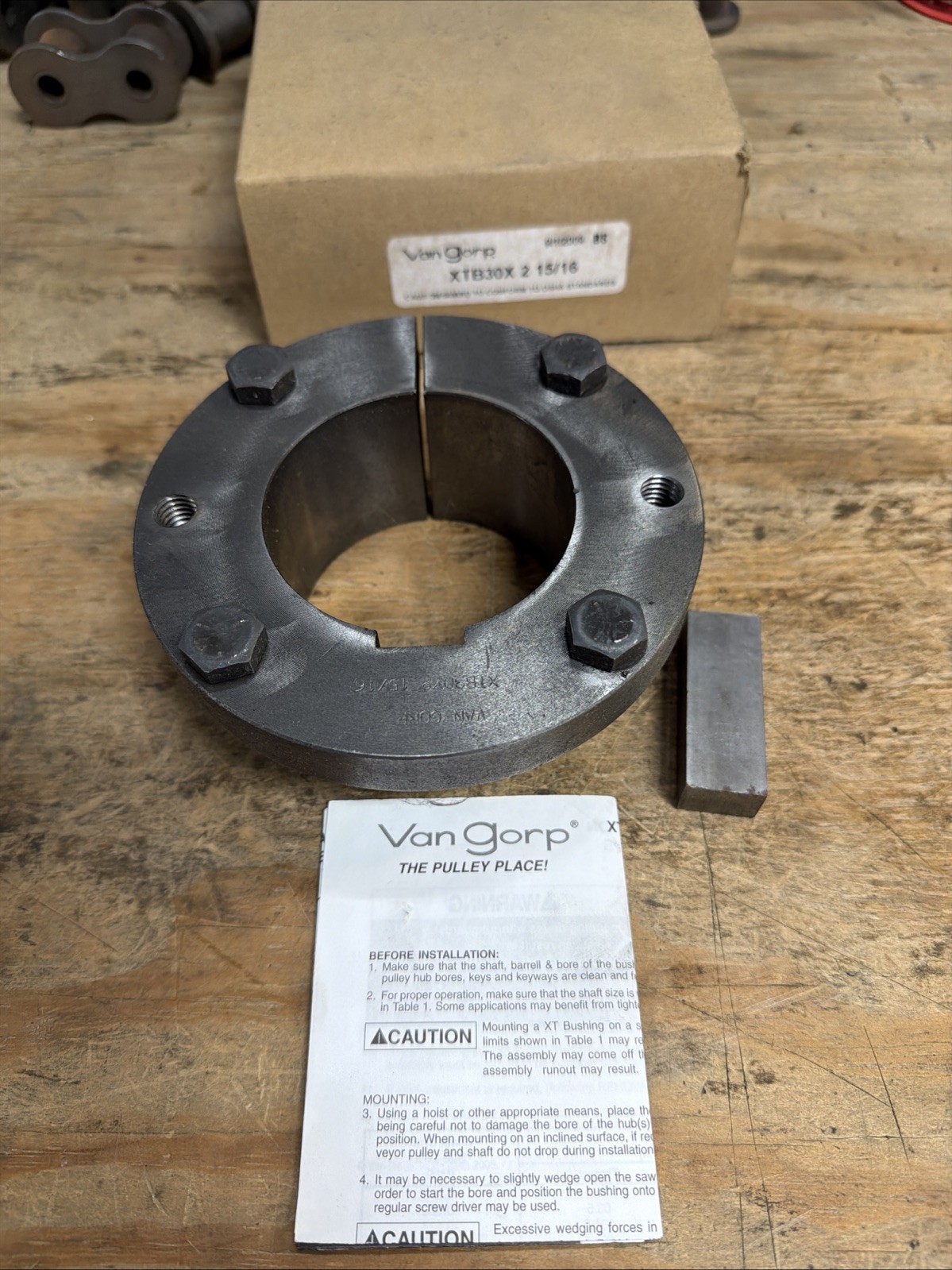 Van Gorp XTB30X-2-15/16  Split Bushing Flanged With 2-15/16 Bore (a9)