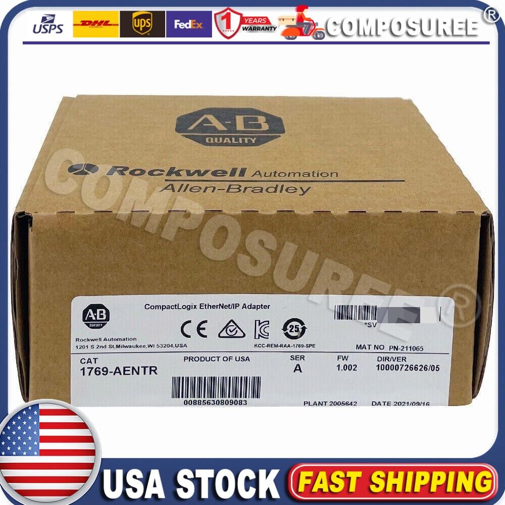 New Sealed AB 1769-AENTR Ser A Compactlogix Ethernet Adapter 1769-AENTR USA