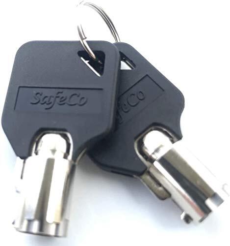 Keys for Milwaukee Tool Box Locks Codes Roo - R19  SafeCo Brands 2-Keys