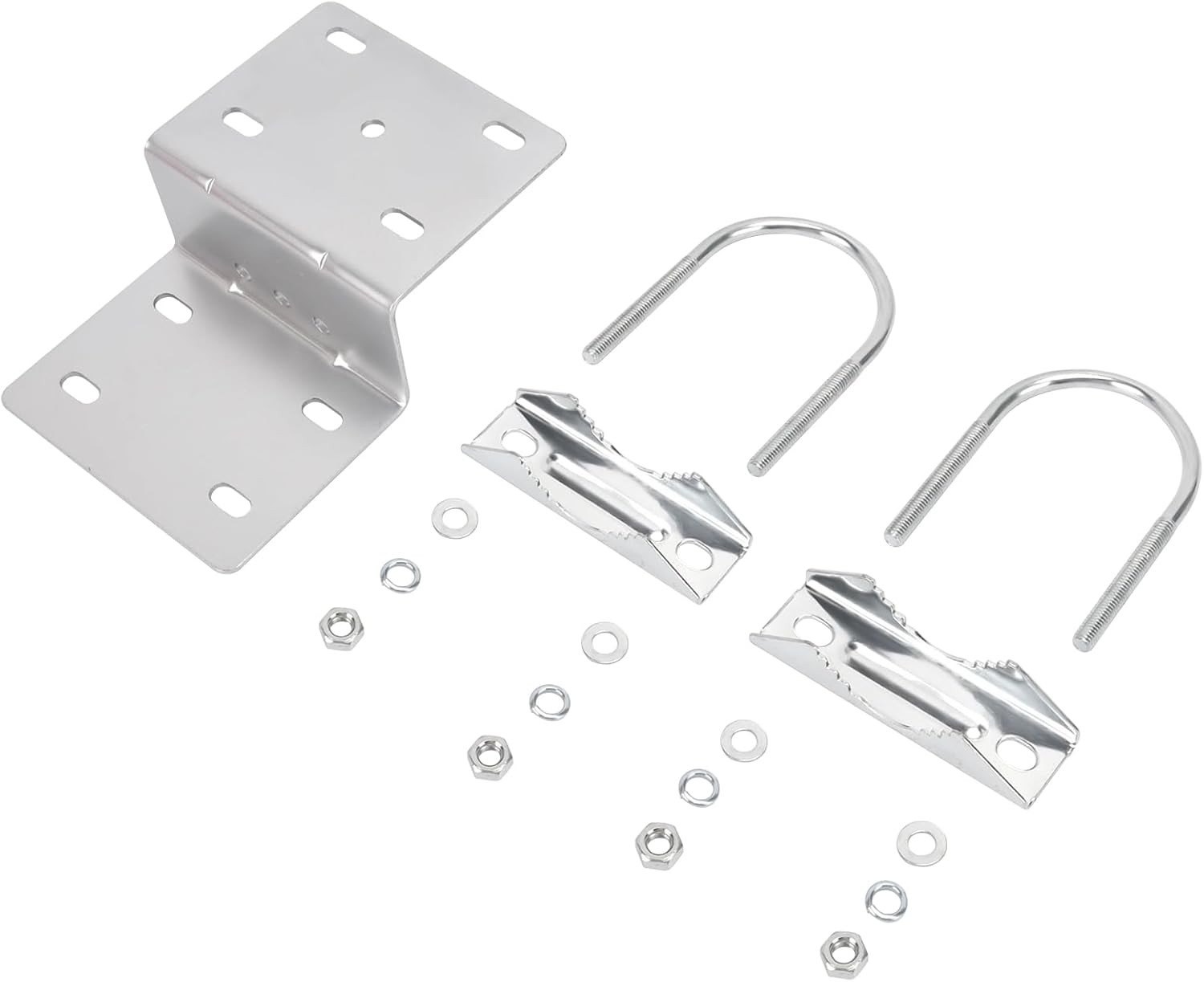 Pole Mounting Bracket Double U Bolt Clamp V Jaw Bracket Not Pole | Mast Mount Br