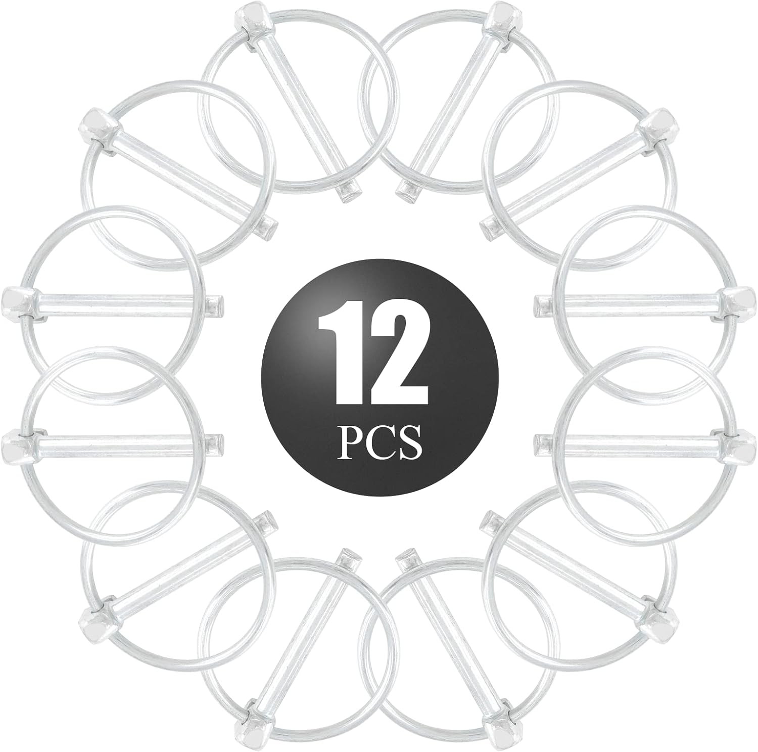 12 Pcs Heavy Duty Lynch Pins with Ring 3 16 Inch
