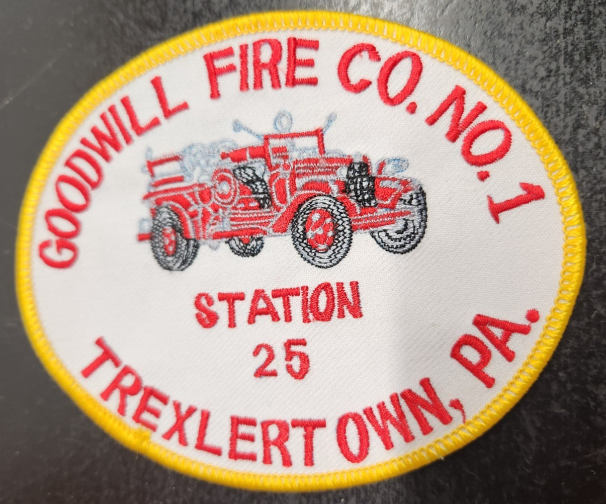 Vintage Trexlertown Pennsylvania Fire Department Patch - Goodwill Fire Co.