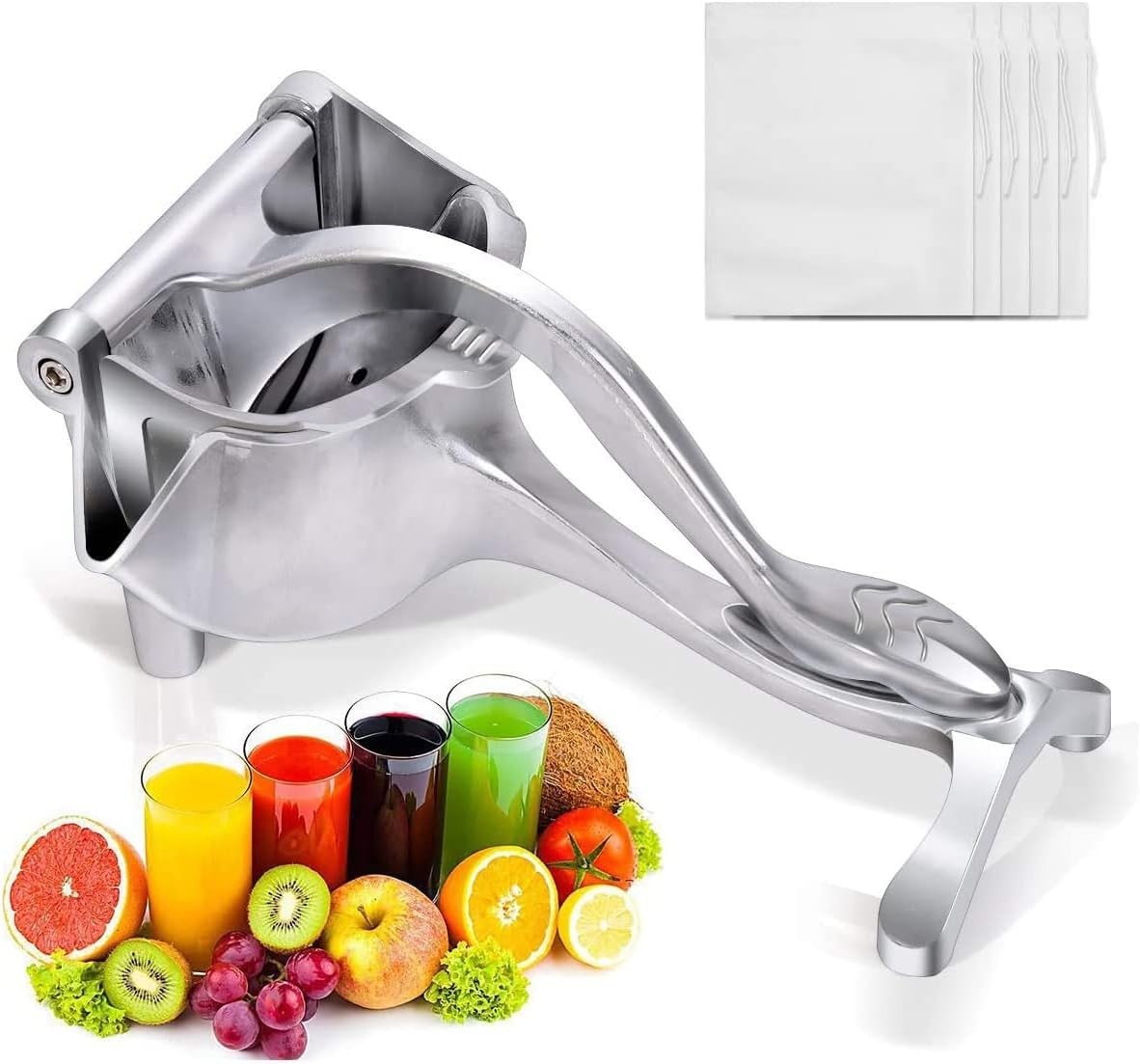 Aluminum Alloy Manual Juicer Kitchen Hand Squeezer for Lemon Orange Fruit NEW