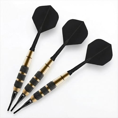 All-in-One Soft Tip Darts, 18g Complete Set with Integrated Flights That