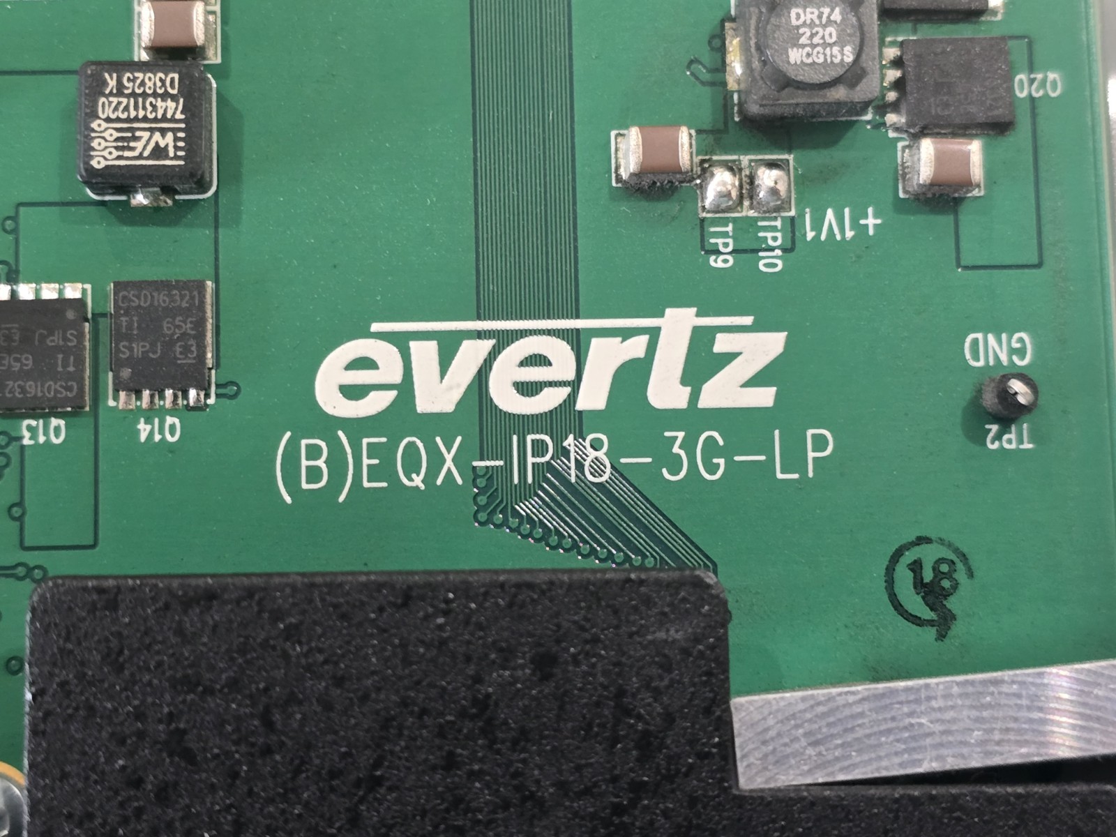 2 - Evertz eqx green EQX-G-IP18H 18x input With Bnc Backplane