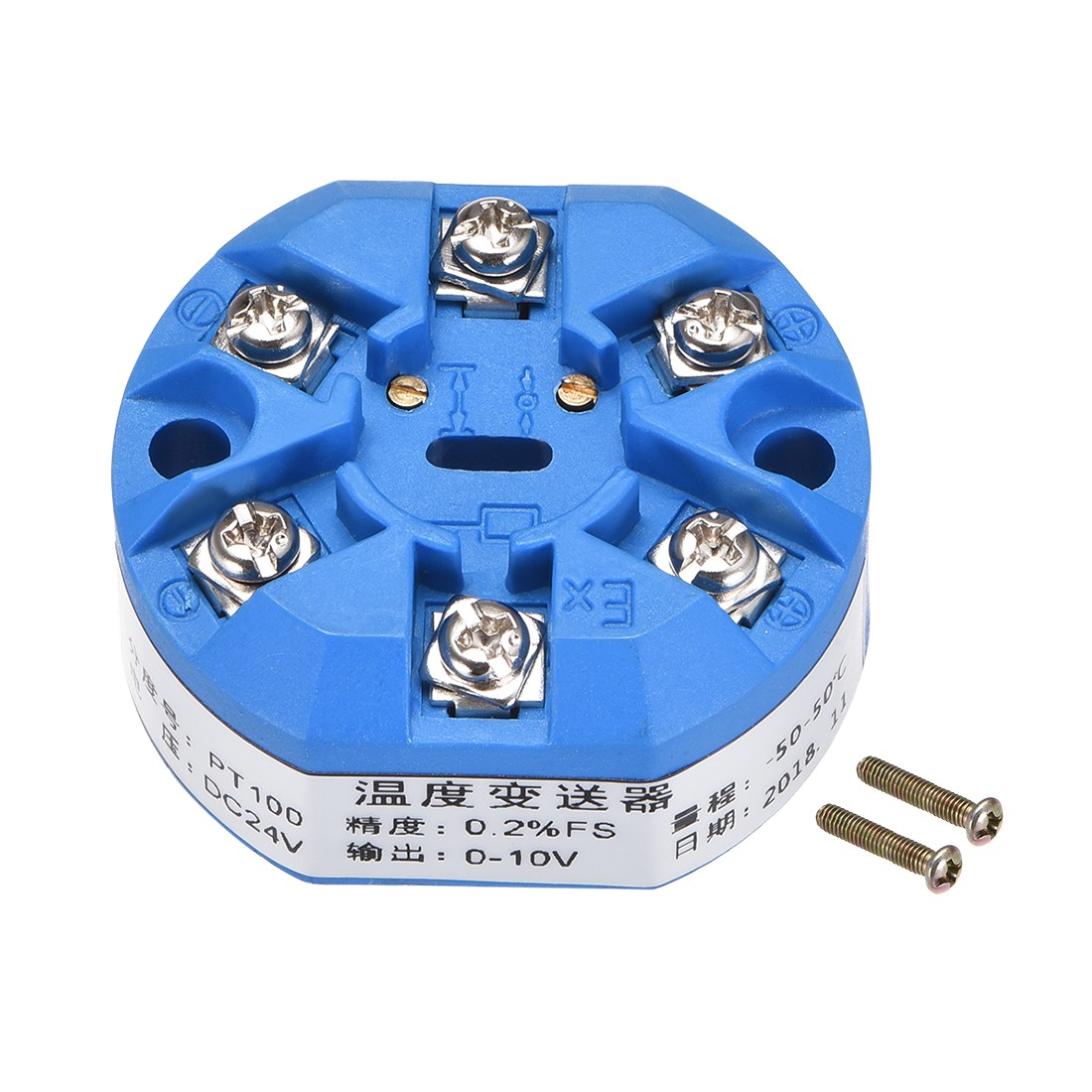 PT100 Temperature Sensor Transmitter 24V DC 0-10V -50℃ to 50℃