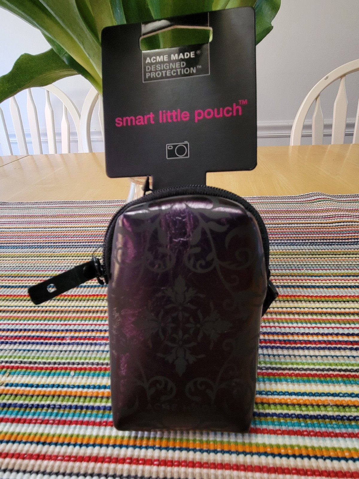 Acme Made Wet Purple/Black Smart Little Pouch -NEW
