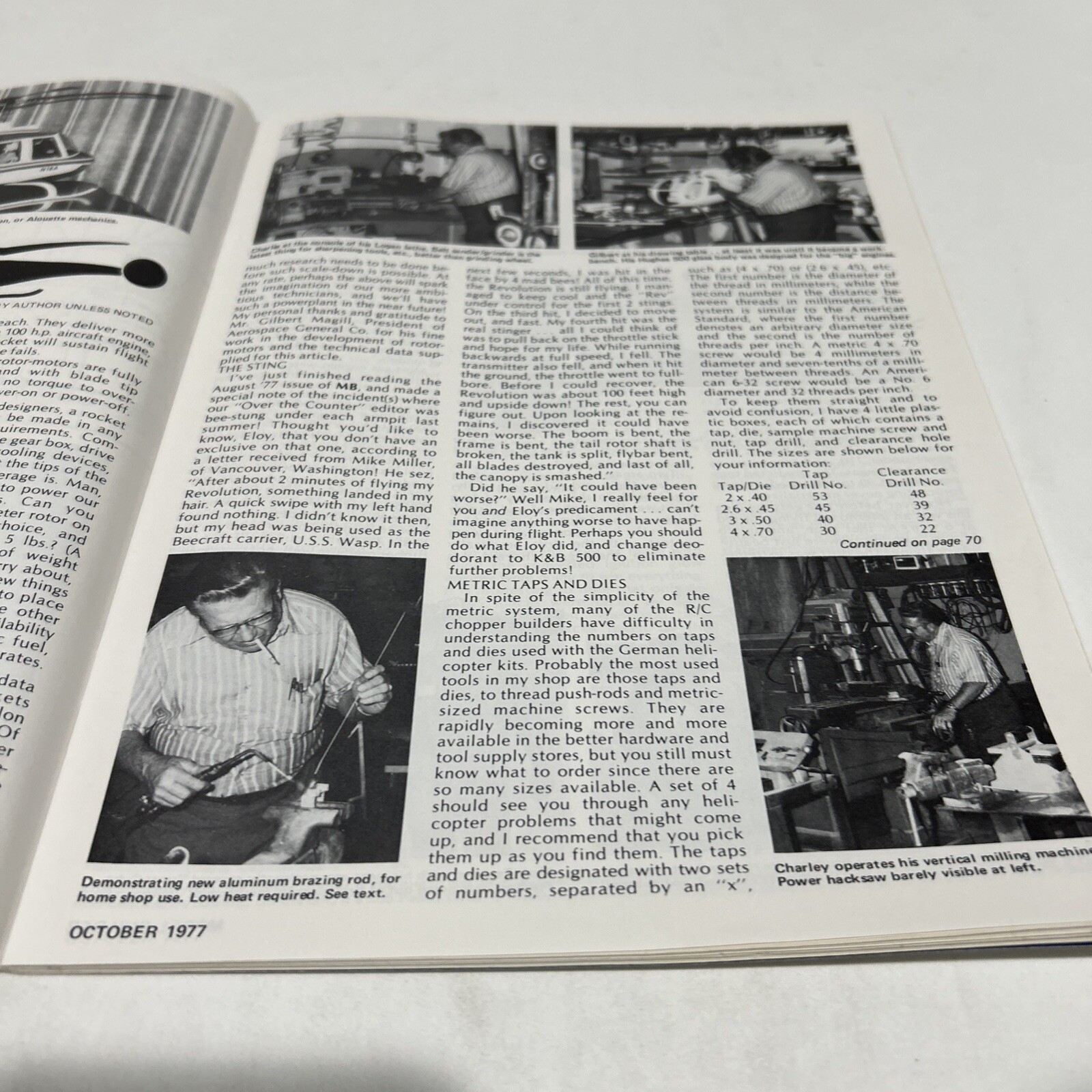 Vintage Model Builder Magazine October 1977
