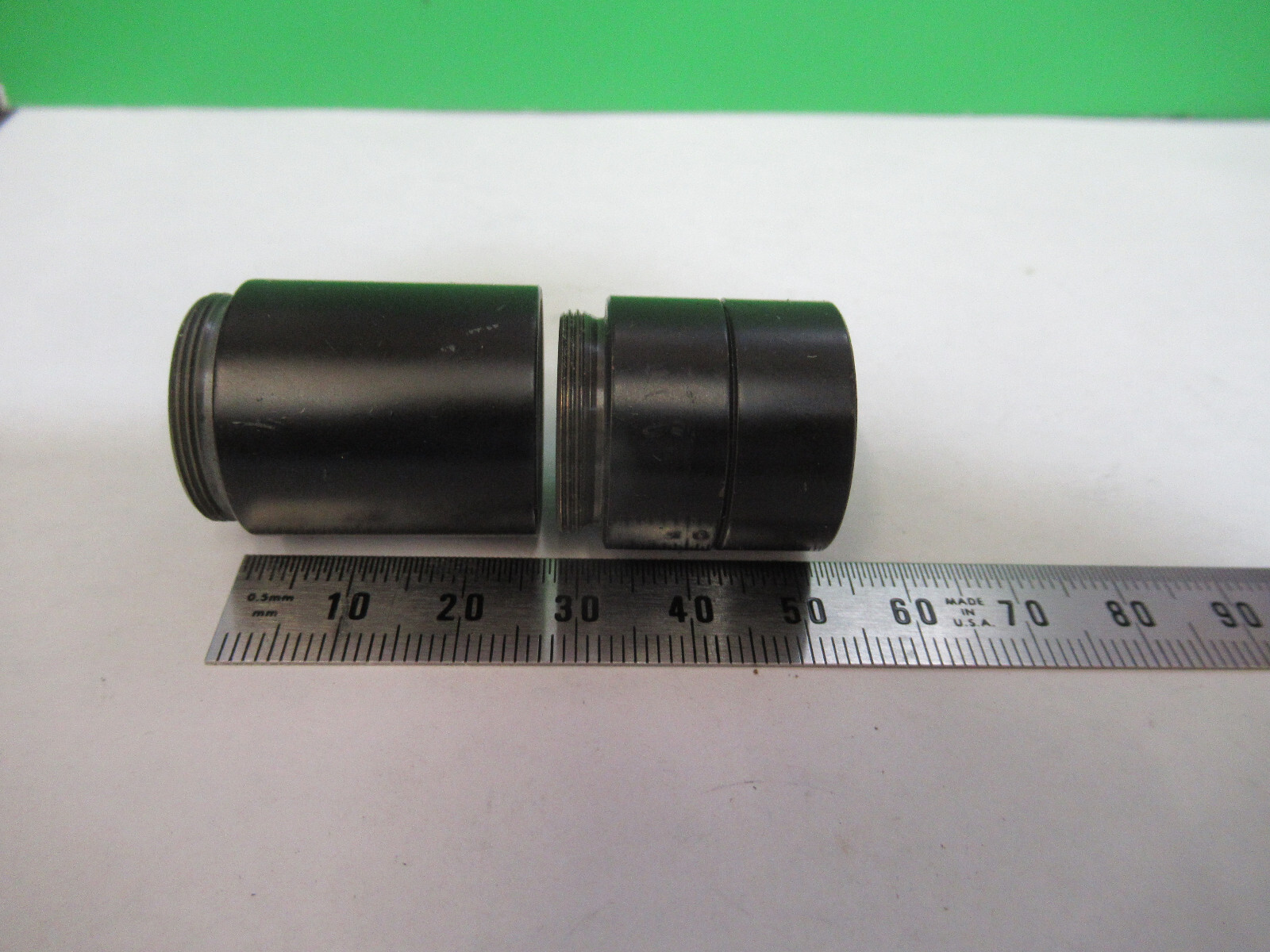 LOT 3 EA BRASS OBJECTIVE EXTENDER PARTS MICROSCOPE PART AS PICTURED #R7-B-51