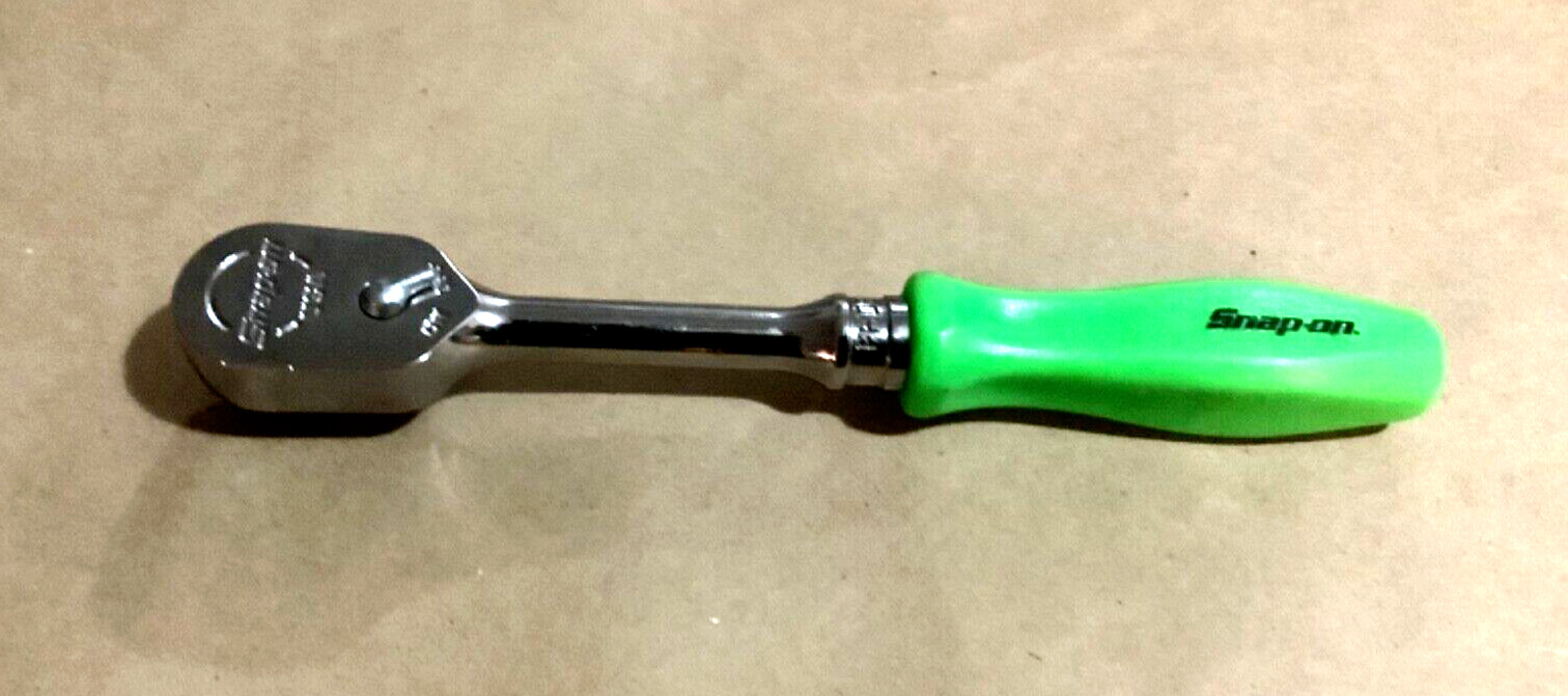 New Snap-on™ 3/8" drive Ratchet 9" long Dual 80 Tech Green Hard Handle FHD80G