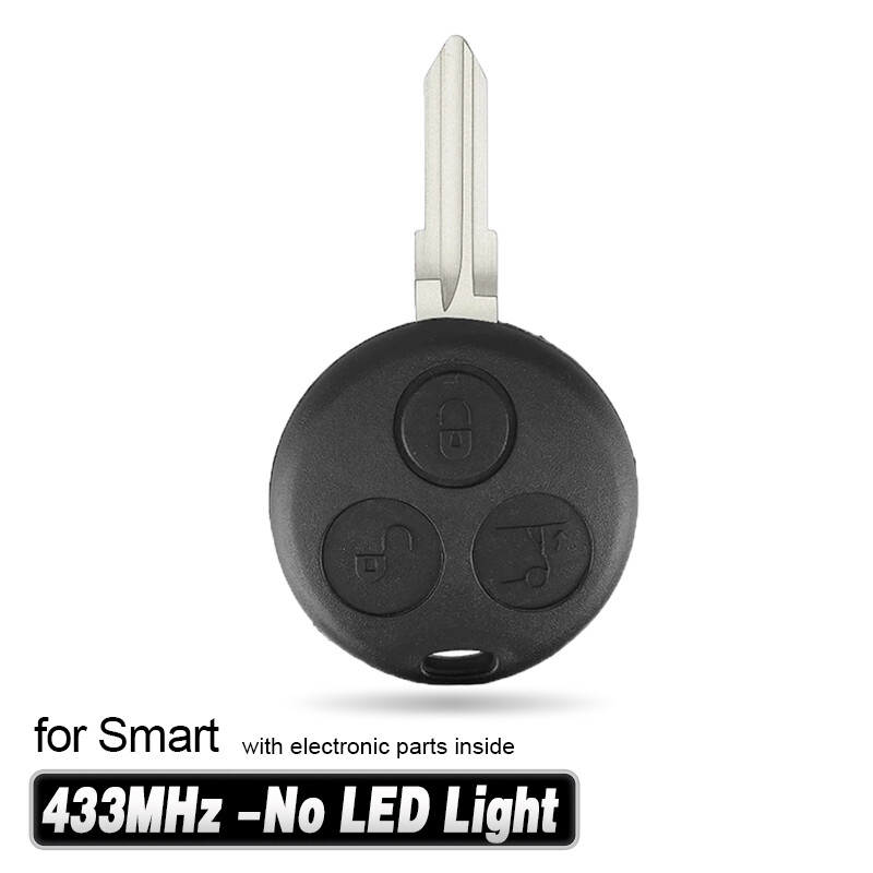 Remote Car Key 433MHz for Smart Fortwo Forfour Roadster City Passion 2000-2005