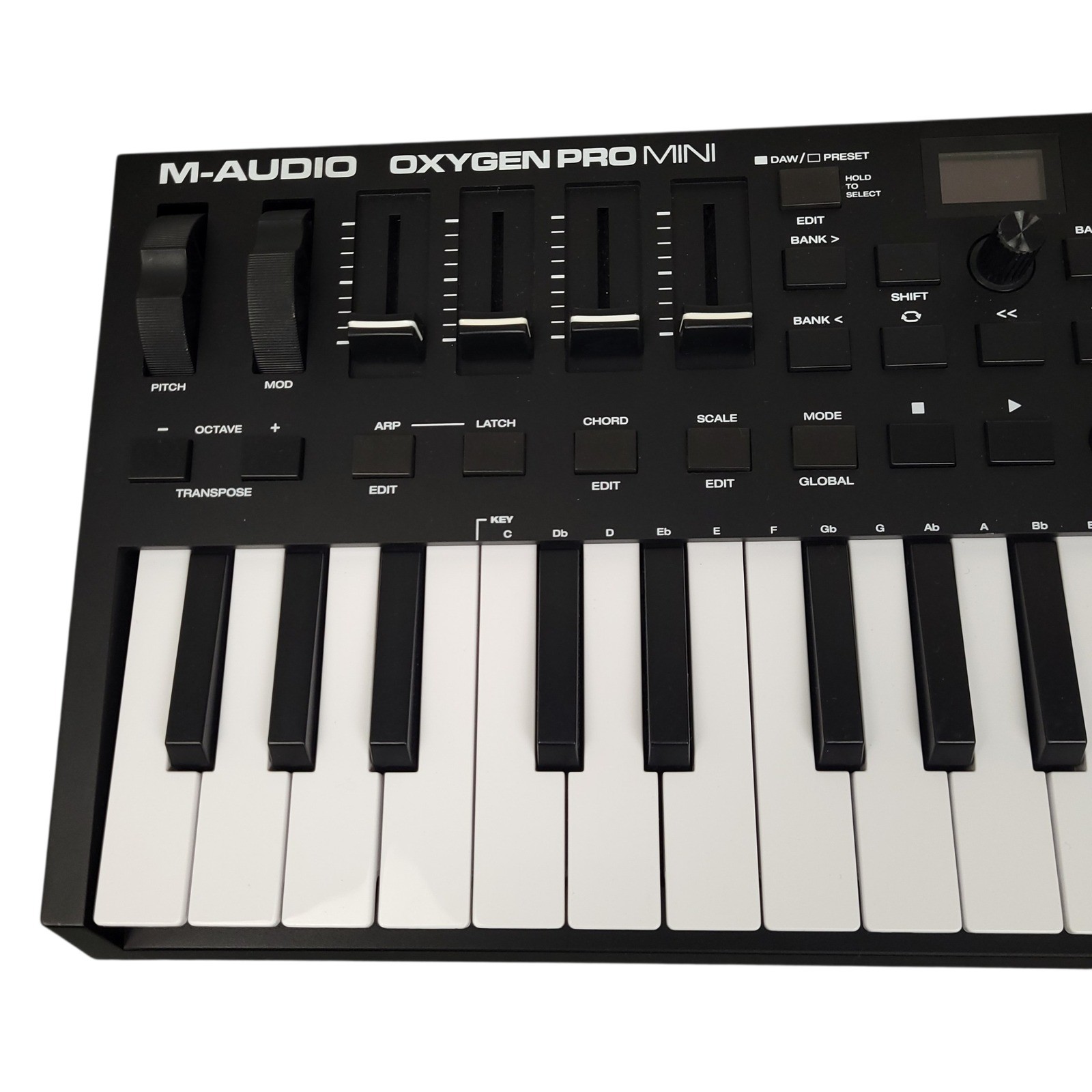 M-Audio Oxygen Pro Mini 32-Key MIDI USB Keyboard Controller Portable Black EUC