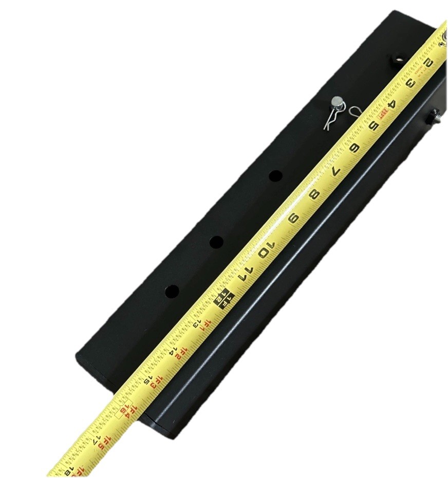 4 Pack Carbon, Steel Dorm, Bed Riser 3.1” Black Metal Bed Riser