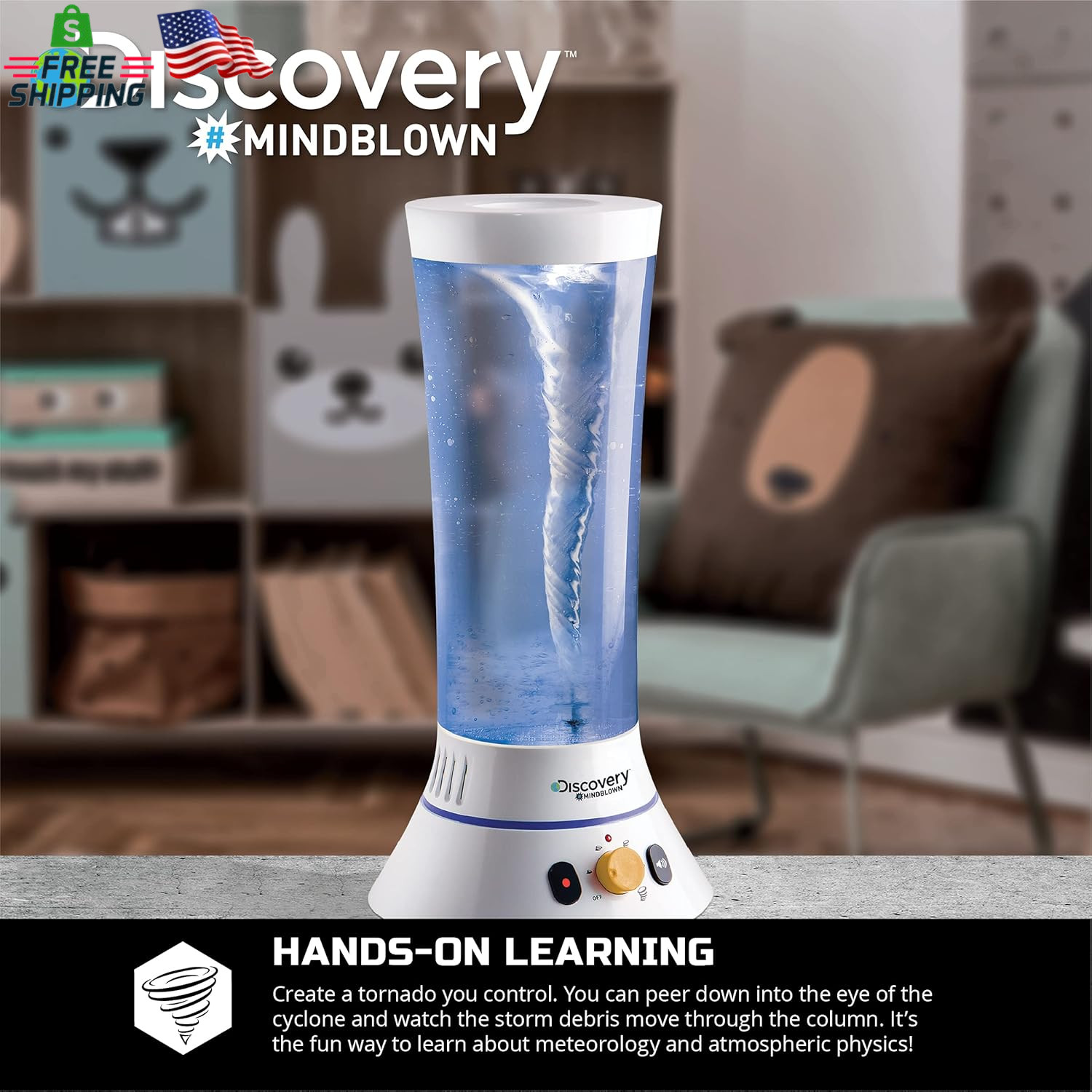 Discovery™ Tornado Lab, 5-Speed Cyclone Controller, Educational Learning Activit