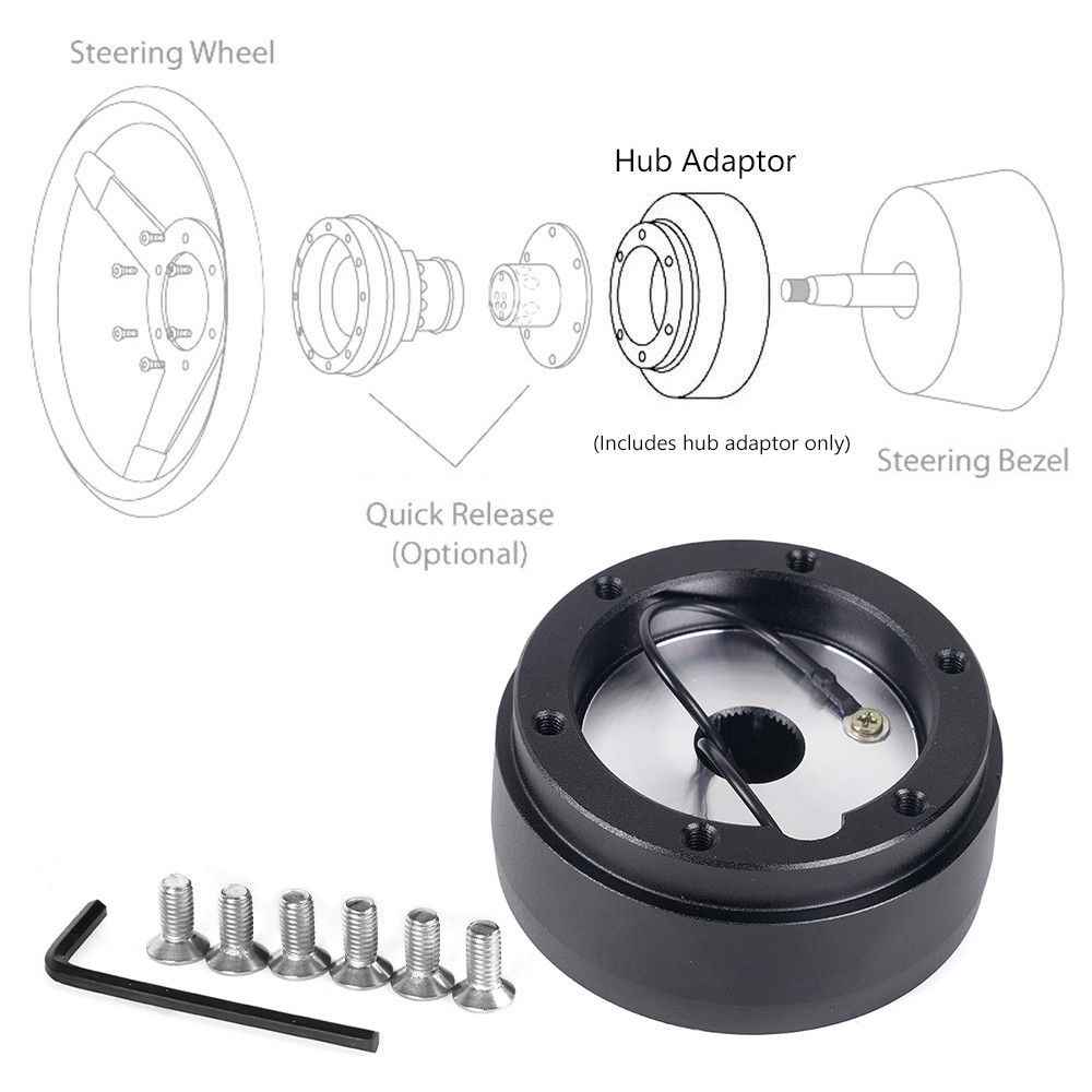 Red Steering Wheel+Quick Release+Hub Adapter 186H For Volkswagen VW Golf Jetta