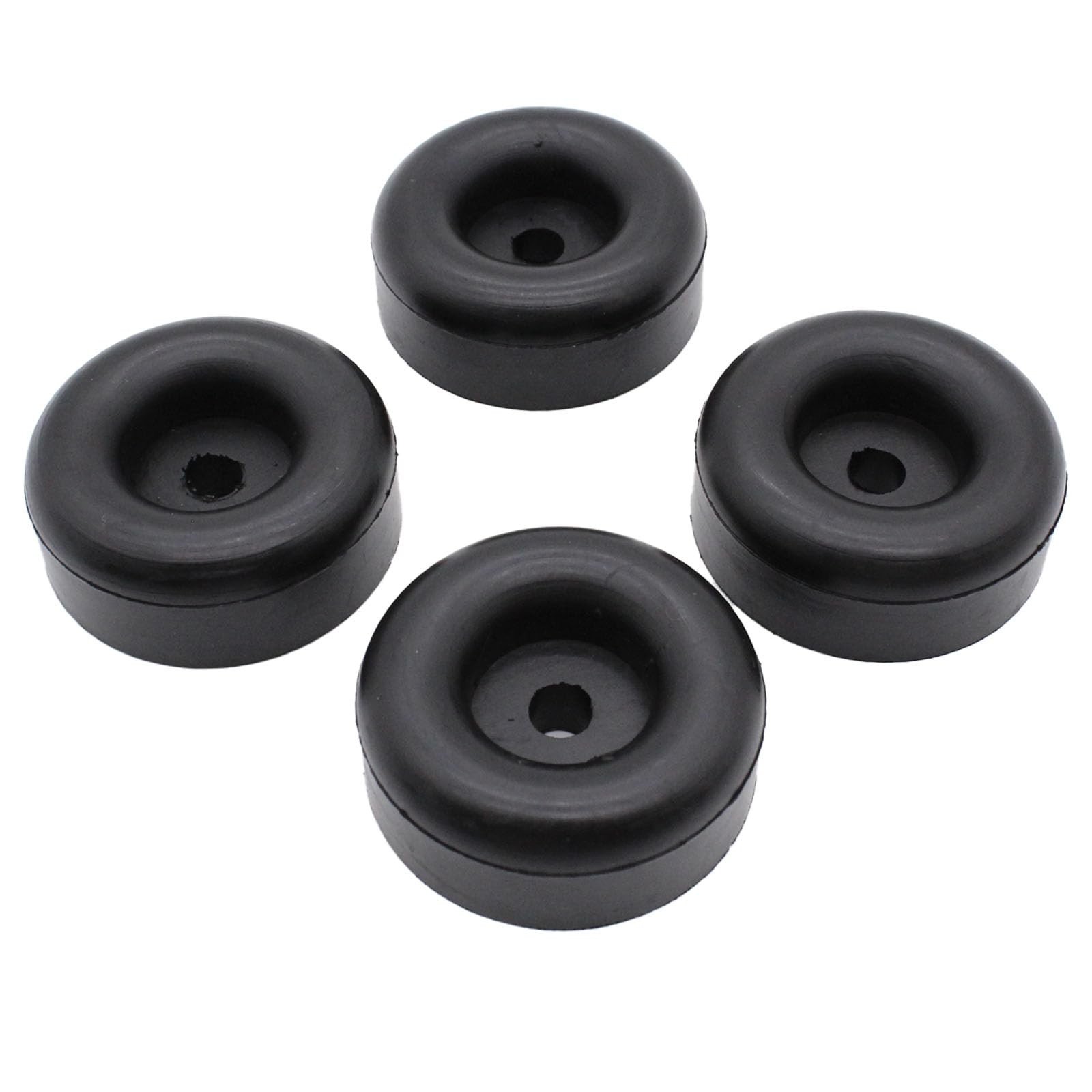 4PCS 2.5" Trailer Ramp Door Black Rubber Bumpers Round Rubber Bump Stops Comp...