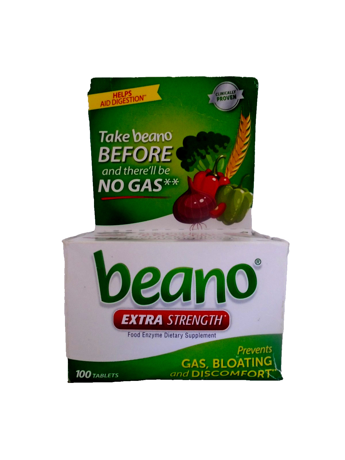 Beano Extra Strength- Gas Prevention & Digestive Enzyme Supplement - 100 Tablets