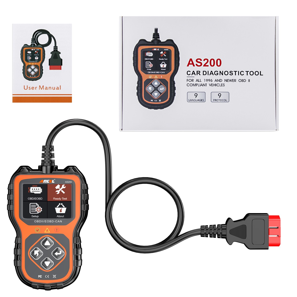Car OBD2 Scanner Fault Code Reader Diagnostic Scan Tool Check Engine Emission