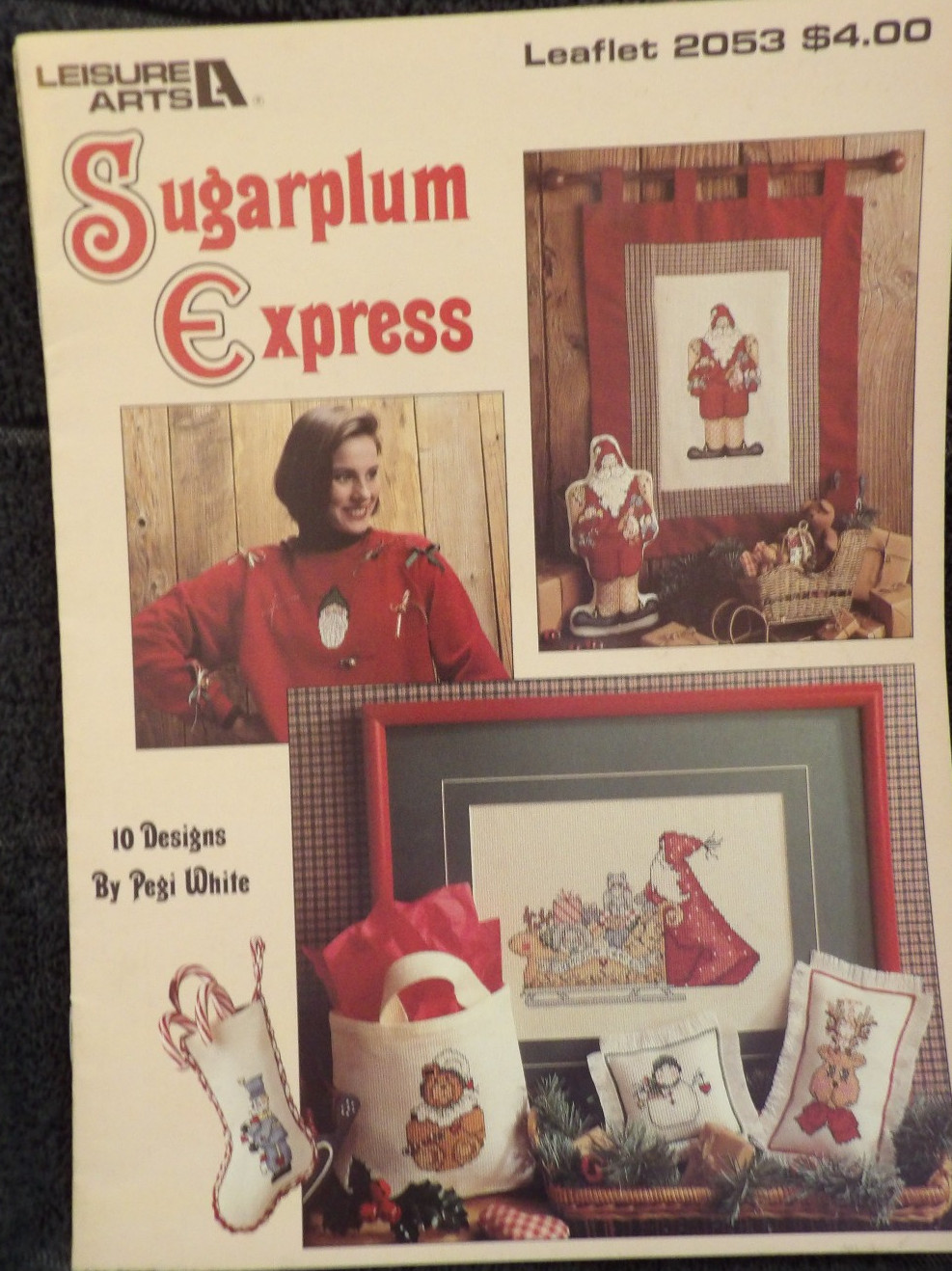 Sugarplum Express Cross Stitch Leaflet from Leisure Arts #2053