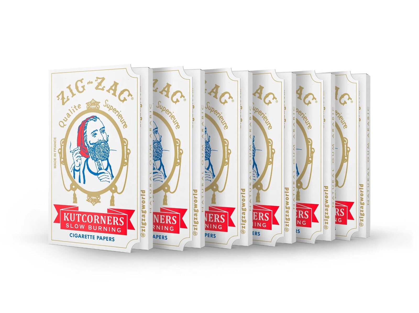 Zig-Zag Rolling Paper Kutcorners  -70mm-6 Booklets With 32Paper per Each