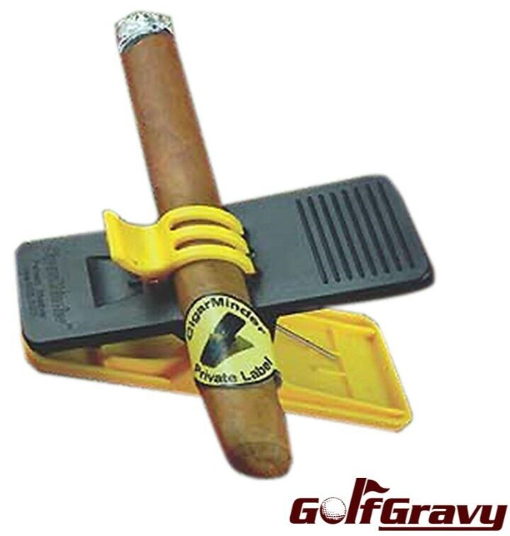 Cigar Minder YELLOW Clip Holder Golf Cart Boat All Purpose *BUY MORE & SAVE*