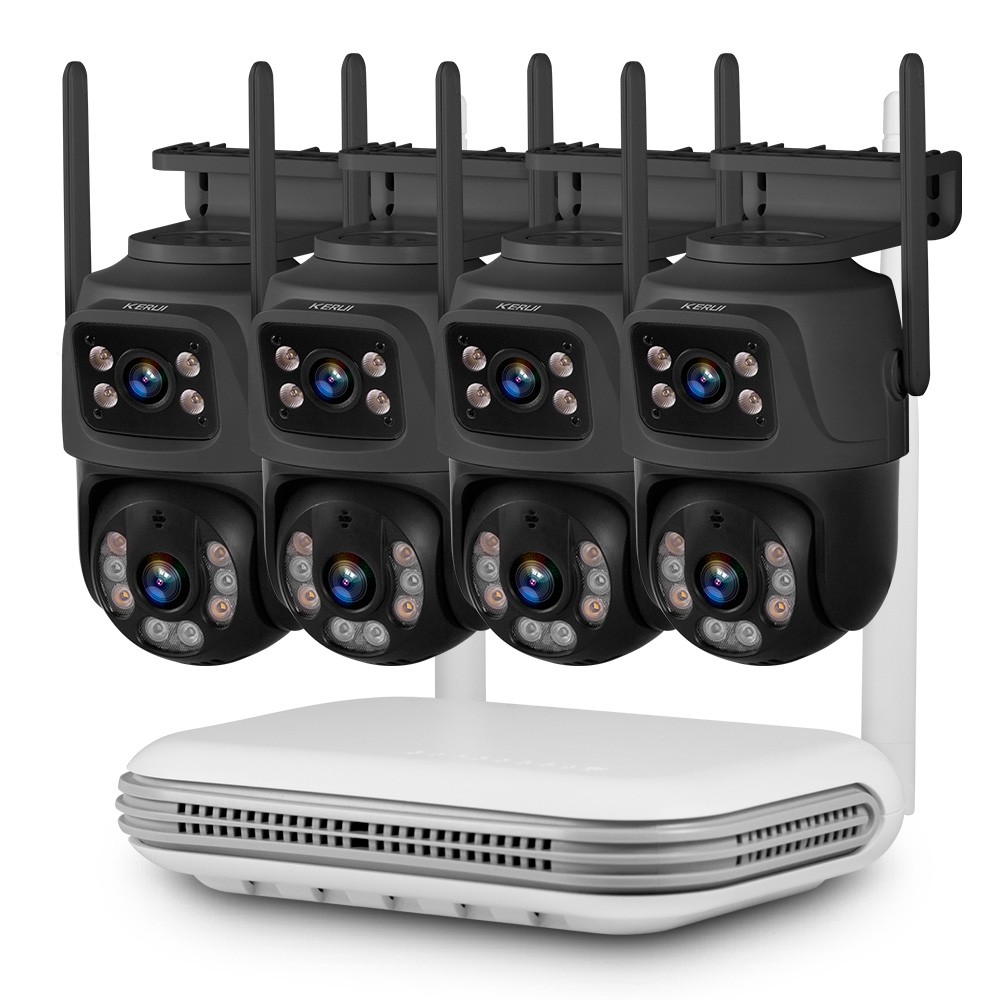 Complete 8CH Wireless Security System 6MP Cameras H.265+ Night Vision 500GB HDD