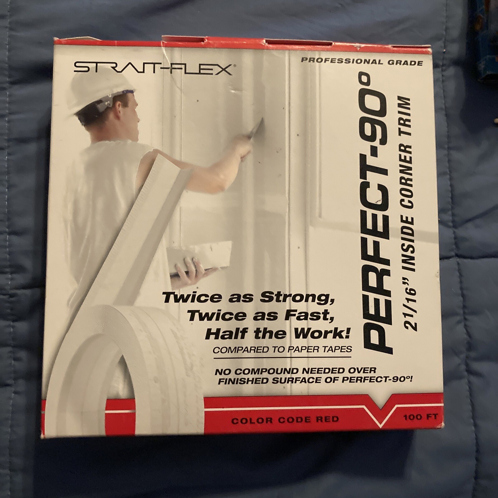 Strait-Flex Perfect 90 - 100 Ft. L X 2.062 In. W Composite White Drywall Tape