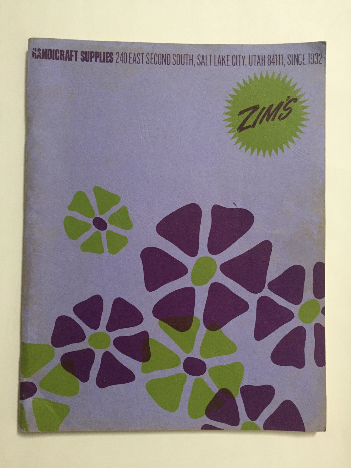 Vtg ZIM'S HANDICRAFT SUPPLIES - Salt Lake City, Utah (1968, Paperback Catalog)