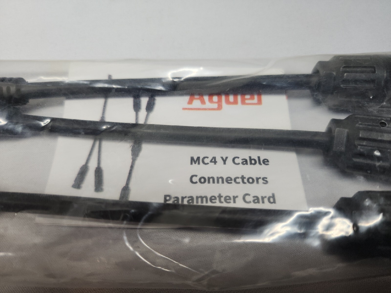 2x Solar Panel Y Branch Cable Connection Waterproof Adapter Connector Extension