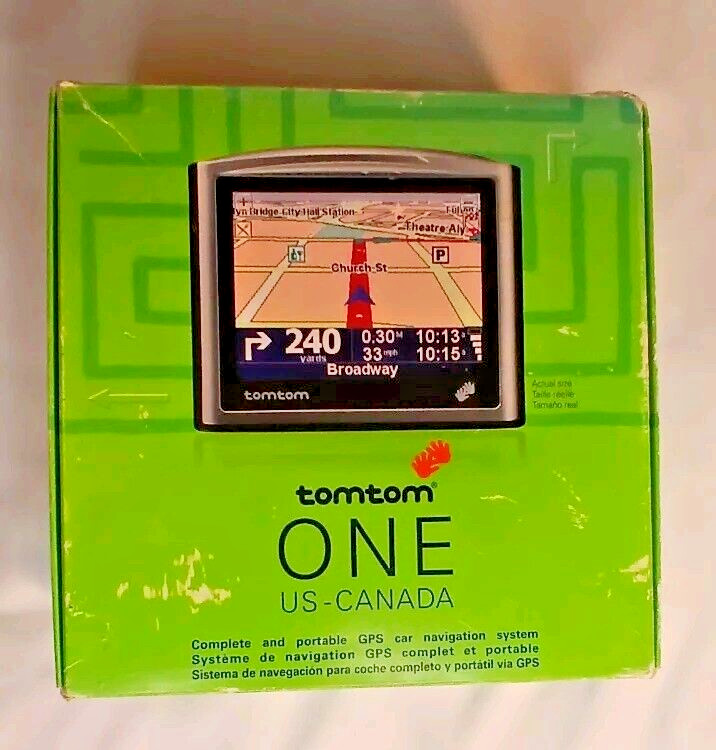 TomTom One New Edition GPS Bundle Automotive Mountable Preowned Tested, working