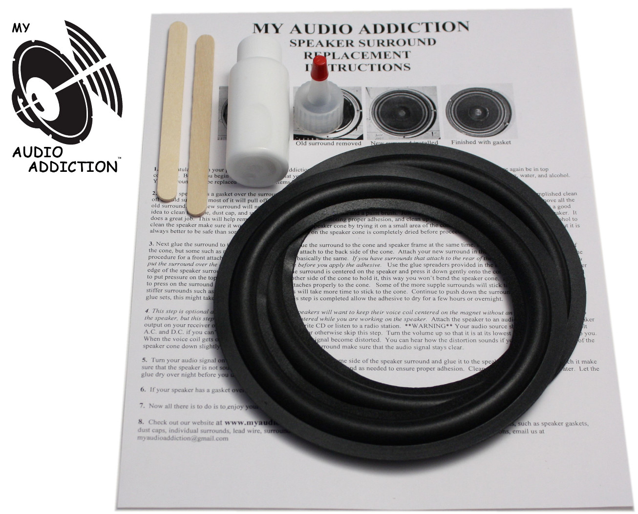 Speaker Surround Repair Kit For Infinity 6 / 6.5 Woofers