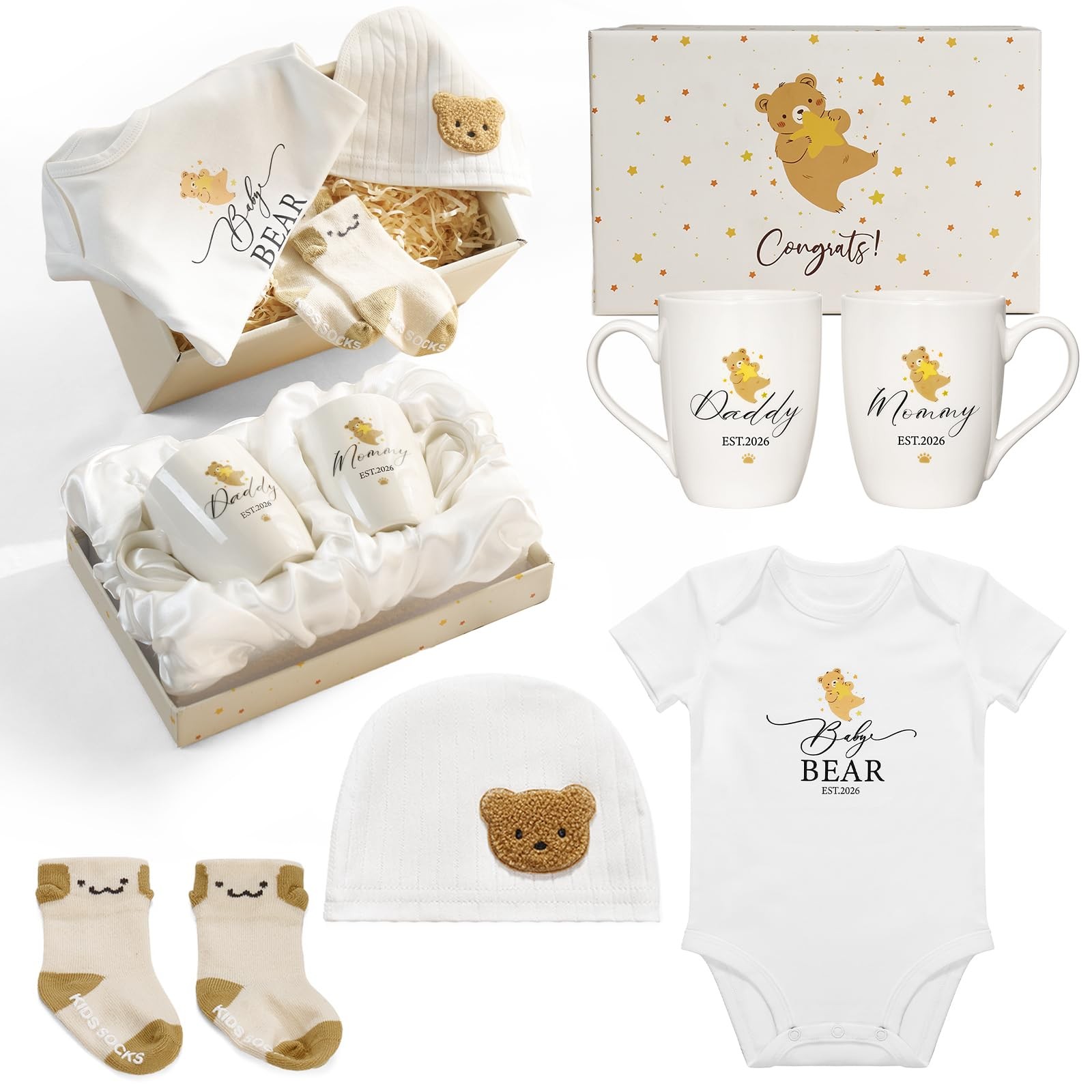 AW BRIDAL New Mom Gifts for Women 2026, New Parents Gift for Couples, Baby Gi...