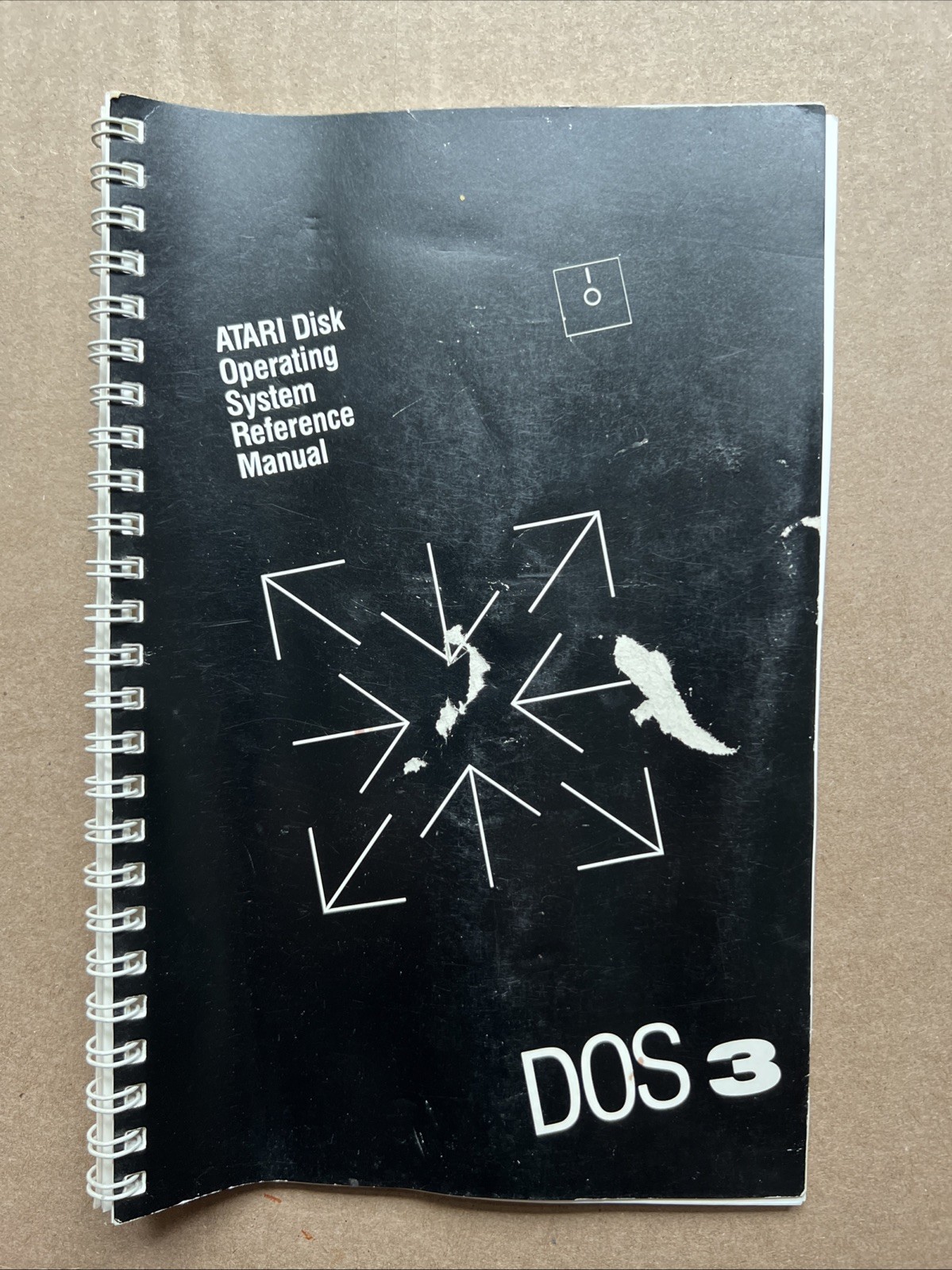 1983 ATARI Disk Operating System III Reference Manual DOS 3 Spiral Bound Vintage