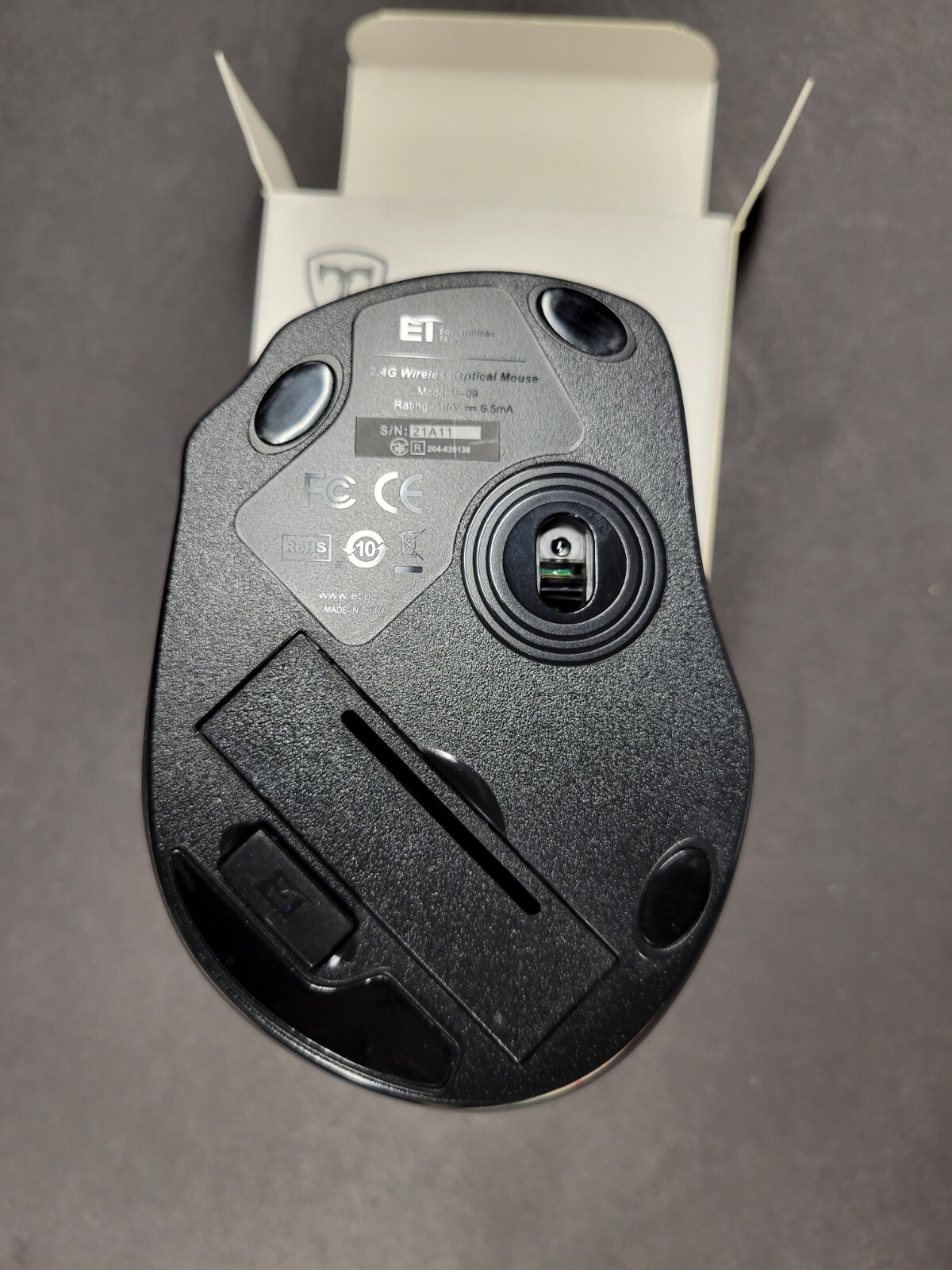 Wireless D-09 Computer Mouse USB Cordless Mice Laptop Ergo Grips Optical Sensor