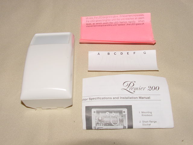 Premier 200 Passive Infrared Motion Detector ADT Short Long Range Blocker  NEW