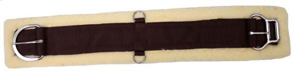 FLEECE GIRTH Double Roller Buckle Horse Size Cinch Stainless Steel Hardware