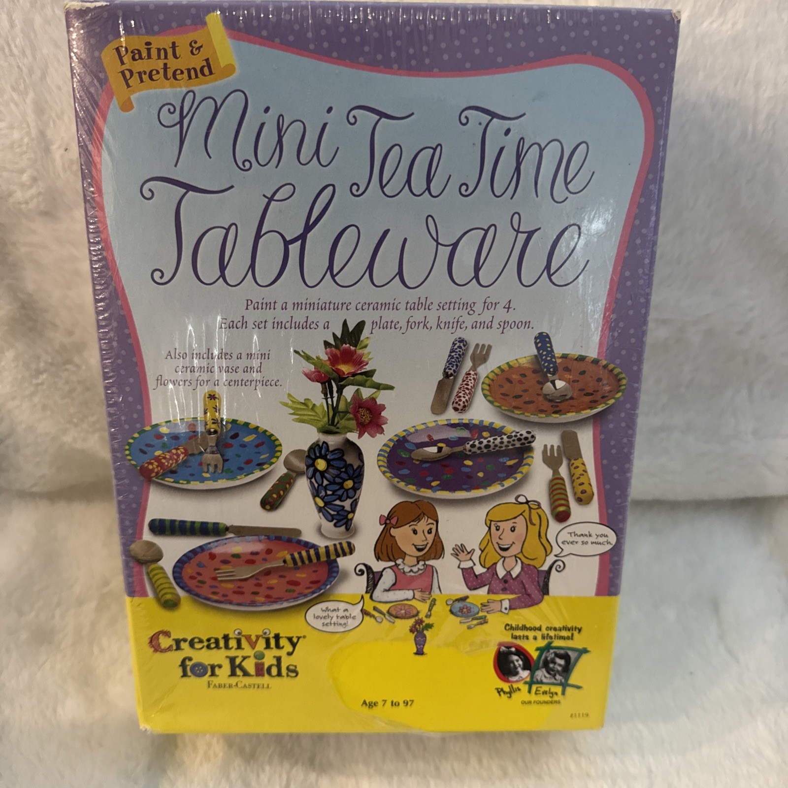 Paint And Pretend Mini Tea set  Ages 7-97 NEW Sealed Creativity for Kids