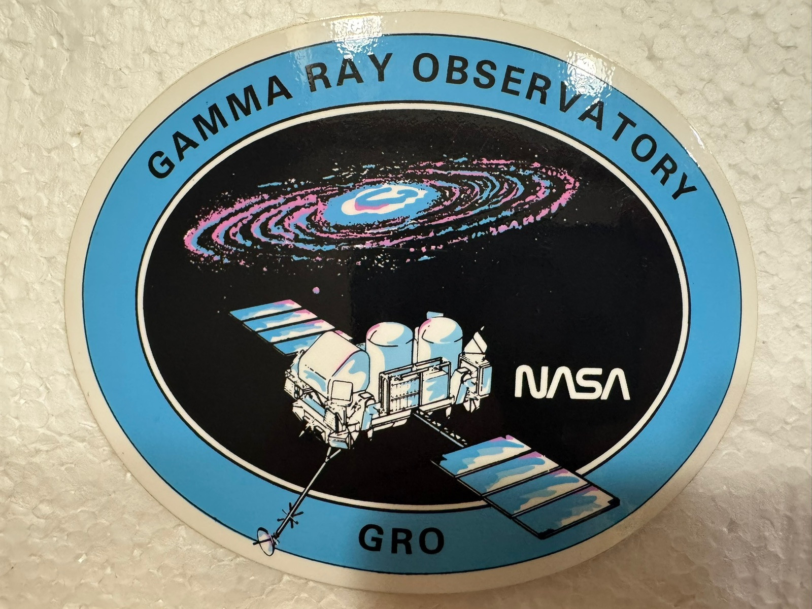 Vintage NASA Sticker- Gamma Ray Observatory GRO