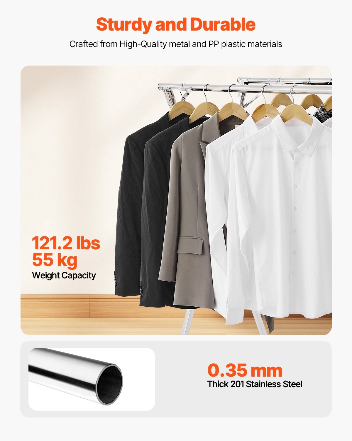 Clothes Drying Rack;2-Tier Telescopic Laundry Dryer Rack;Stainless Steel Drying