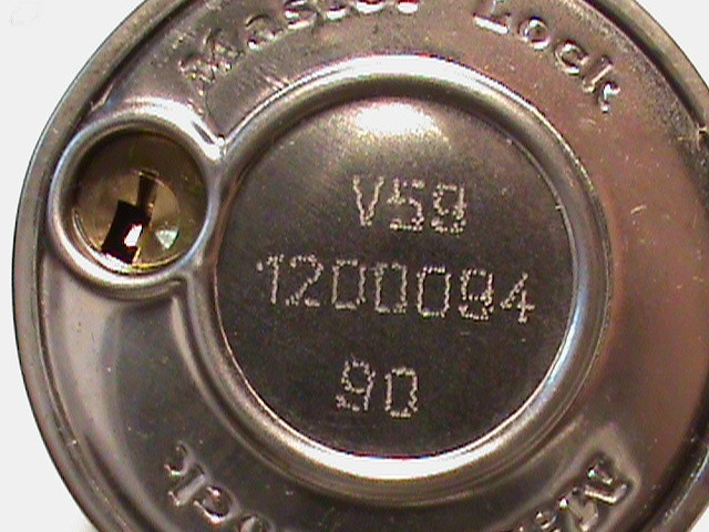Lot of 3 Master Lock 1525 Combination Padlocks