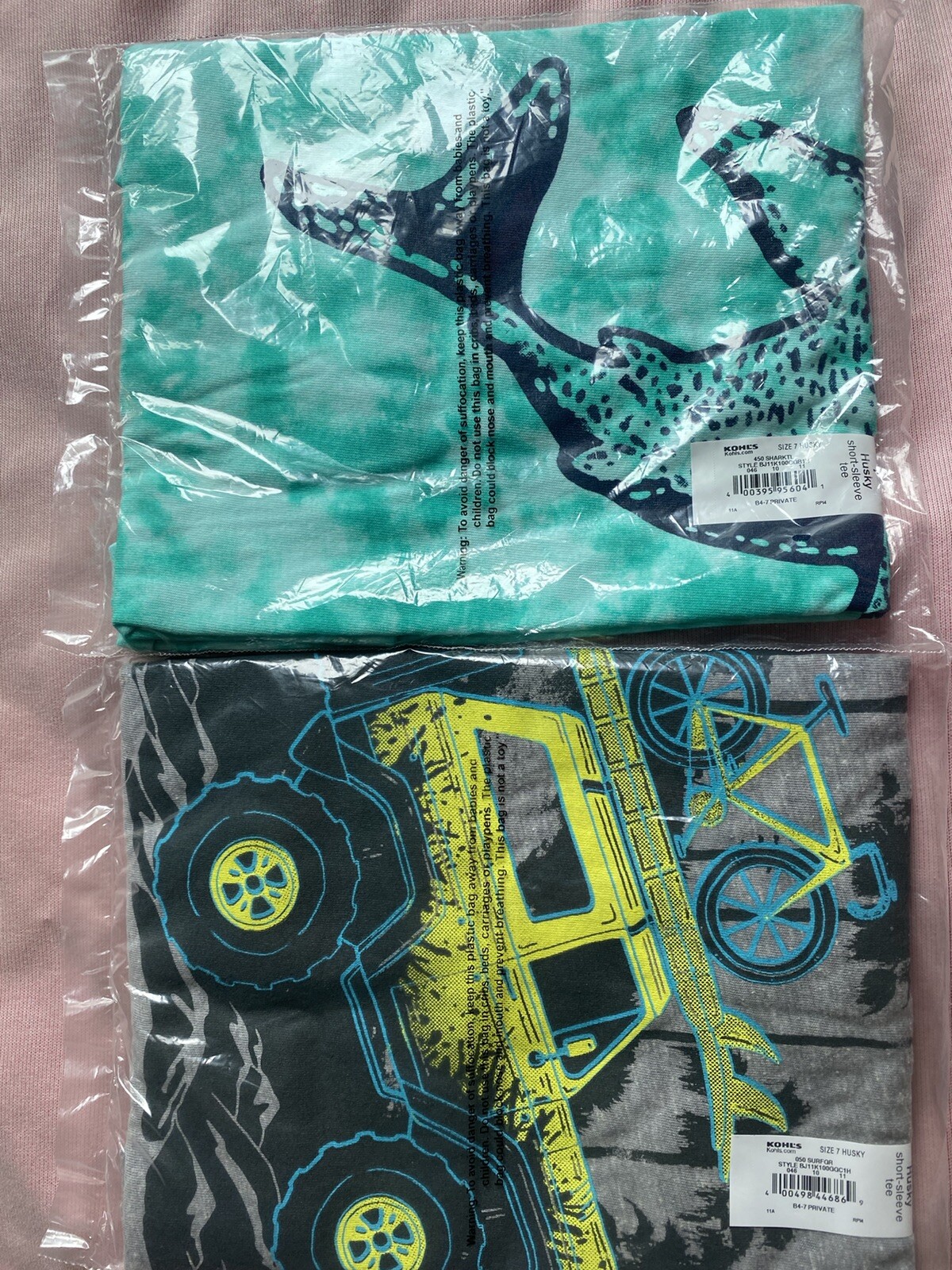 jumping bean 2 pc 7 husky short sleeve tee