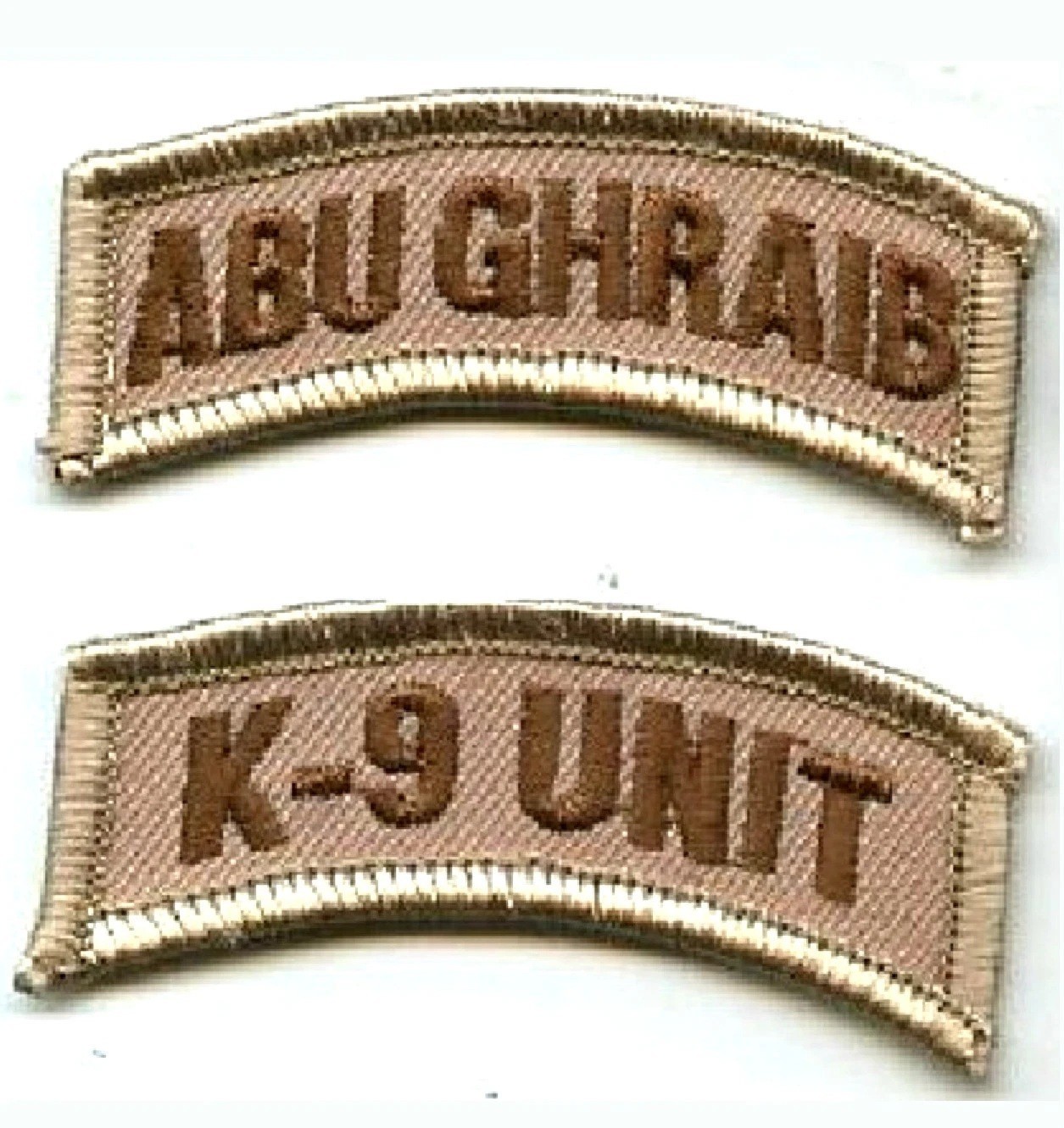 OIF GULF WAR ABU GHRAIB PRISON BAGHDAD IRAQ vêlkrö 2-PC: ABU GHRAIB + K-9 UNIT