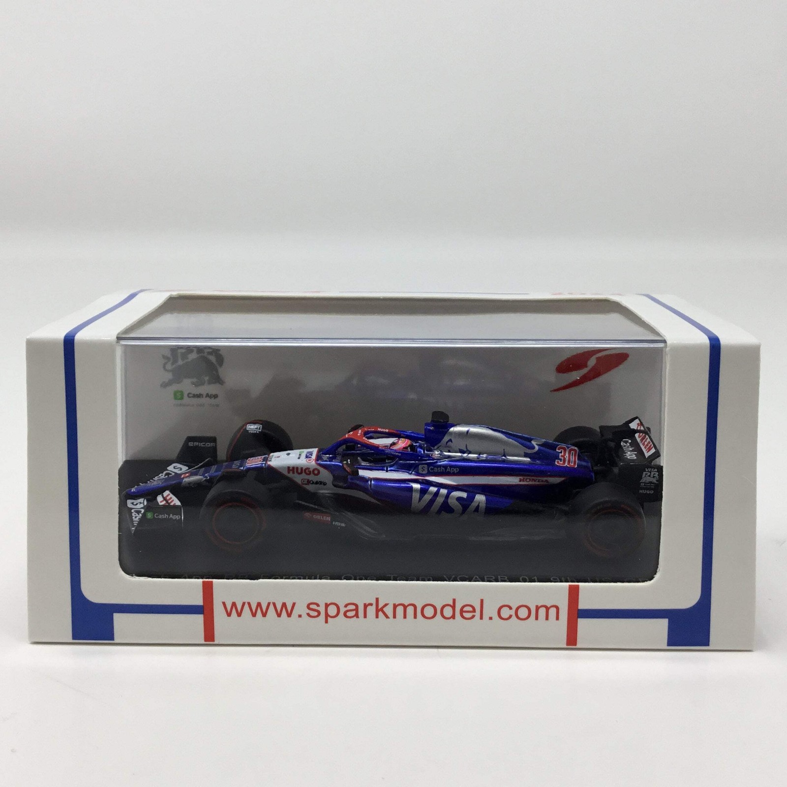 Liam Lawson 2024 Visa Cash App RB VARB 01 US GP Spark F1 1:64 Diecast