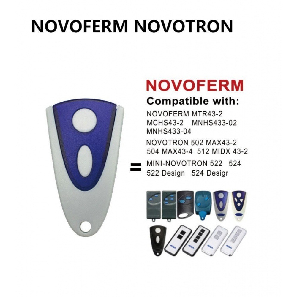 Novoferm NOVOFERM NOVOTRON 502 MAX43-2 télécommande de portail garage 433,92MHz