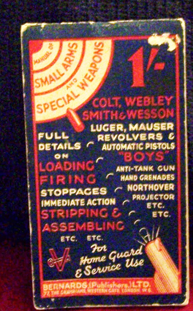 Colt Webley Smith & Wesson Luger Mauser Gun Pistol Manual Arms Weapons Pamphlet