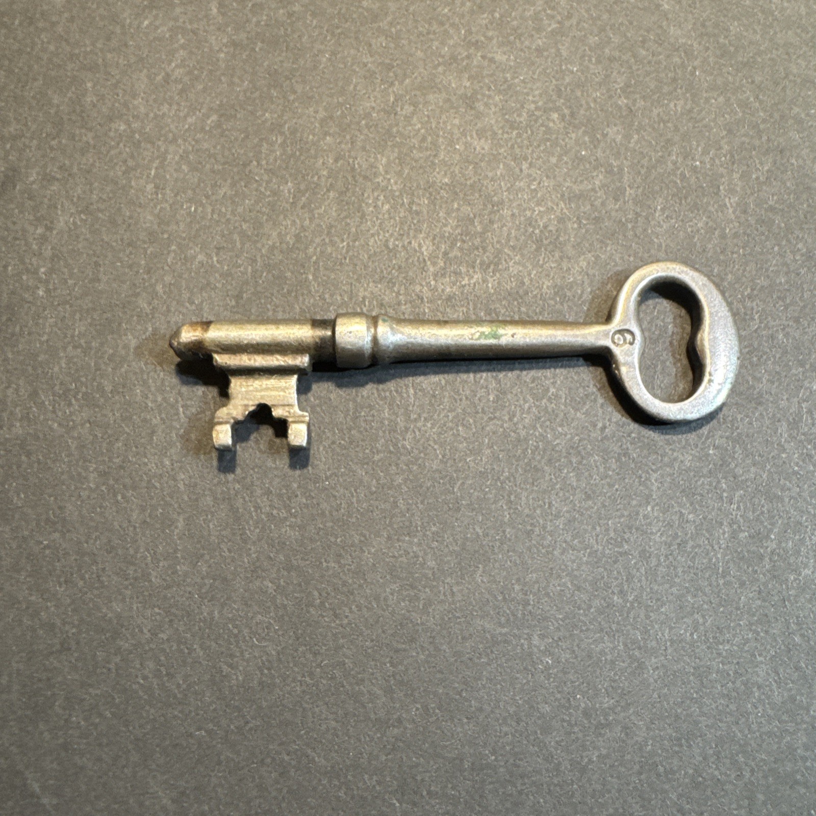 Antique No. 6 Warded Skeleton Key - Solid Barrel Replacement