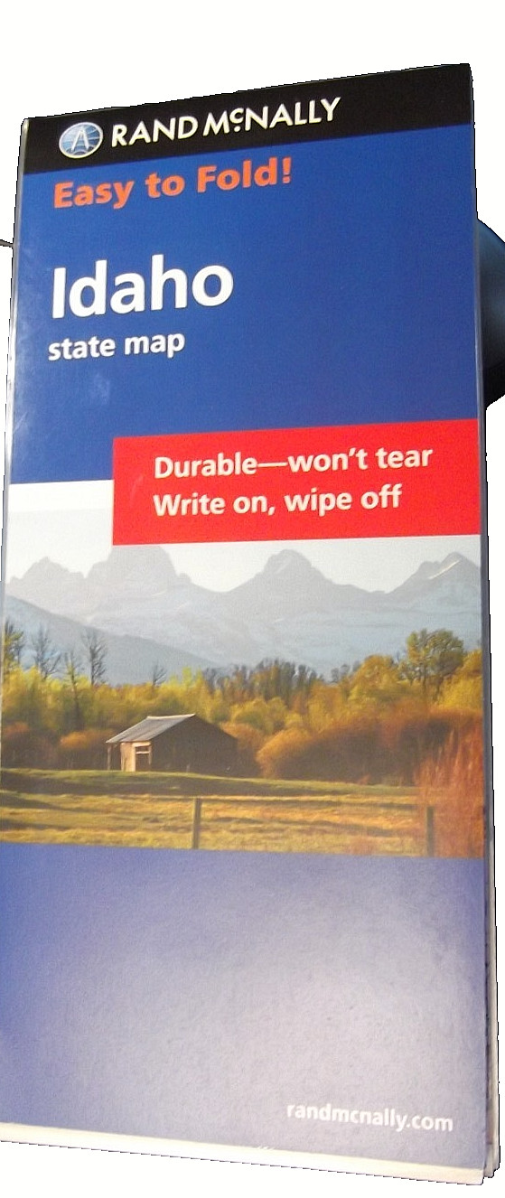 Idaho State Map Rand McNally Easy to Fold Laminated Road Map