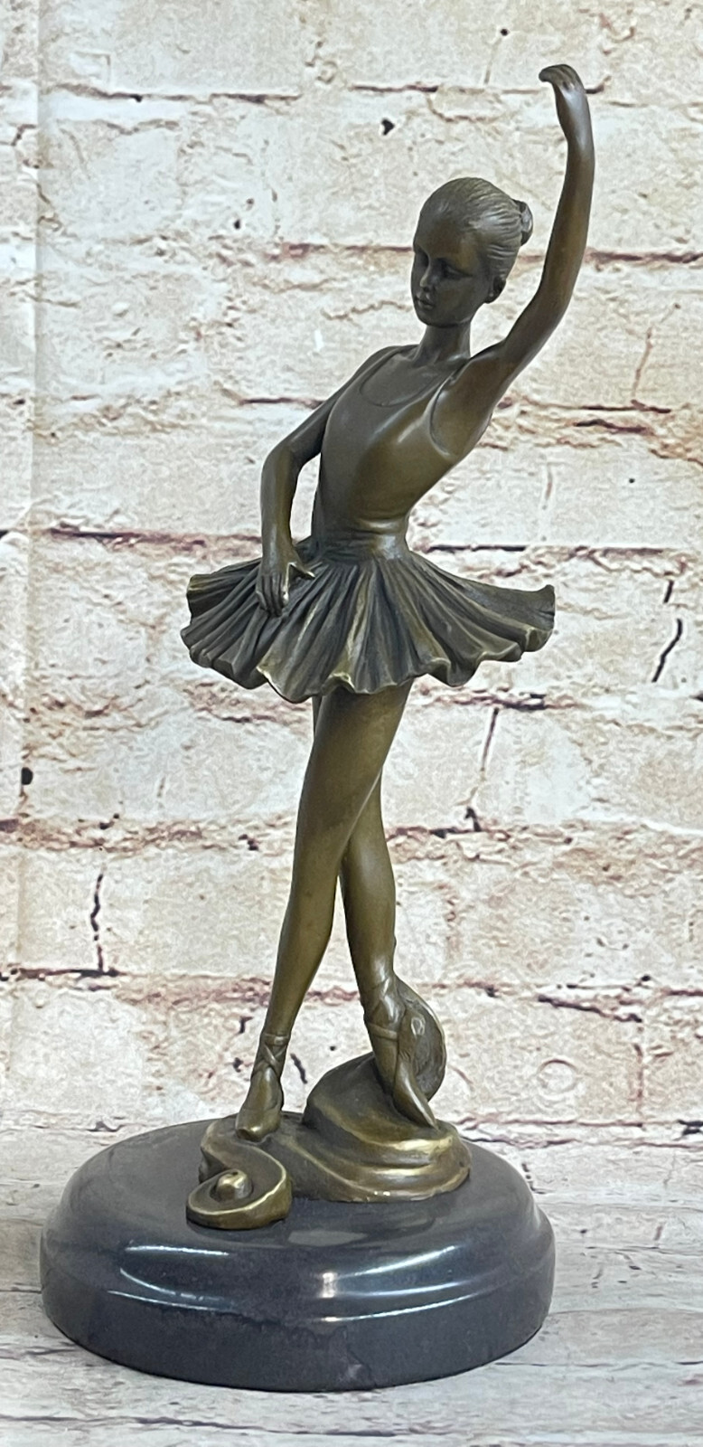 Detailed Handcrafted Girl Ballerina Museum Quality Classic Dance Bronze Statue